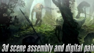 3d scene assembly and digital painting
