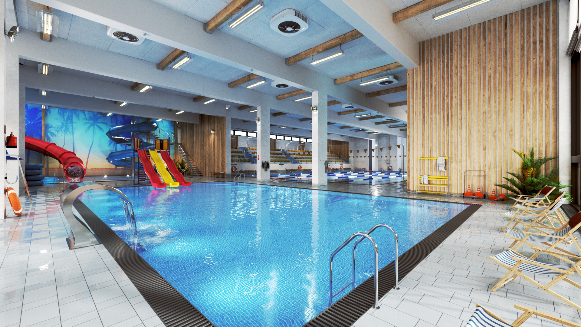 3ds Max and V-Ray: Creating swimming pool scene