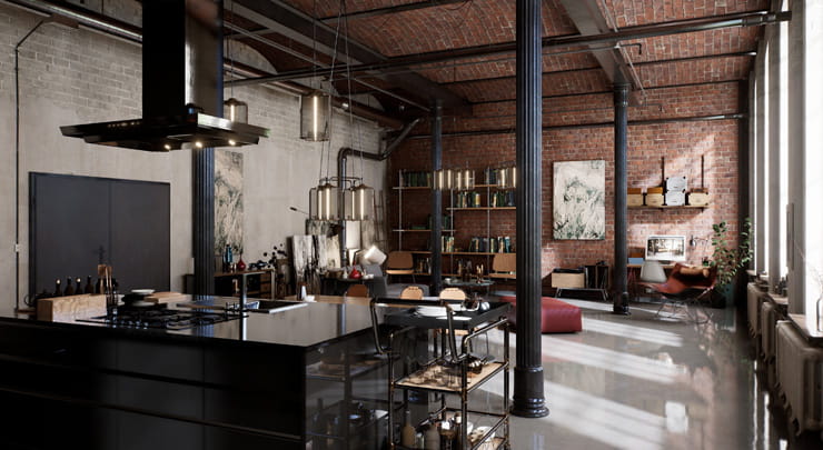 Creating a fancy loft in Unreal Engine 4