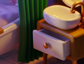 Cozy Isometric Bathroom Tutorial