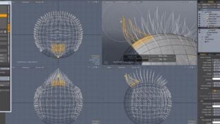 Hair management in MODO