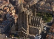 Animation of Gaudi's finished Sagrada Familia church in Barcelona