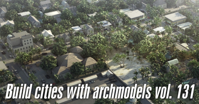 Build great cities with Archmodels vol. 131