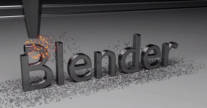 Blender Tutorial: Fanciful Text Machine Animation - Evermotion