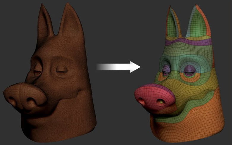 Getting better topology using Zremesher in Zbrush 2019