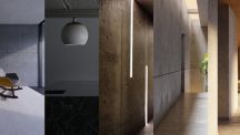 Create 5 realistic archviz interior scenes in blender