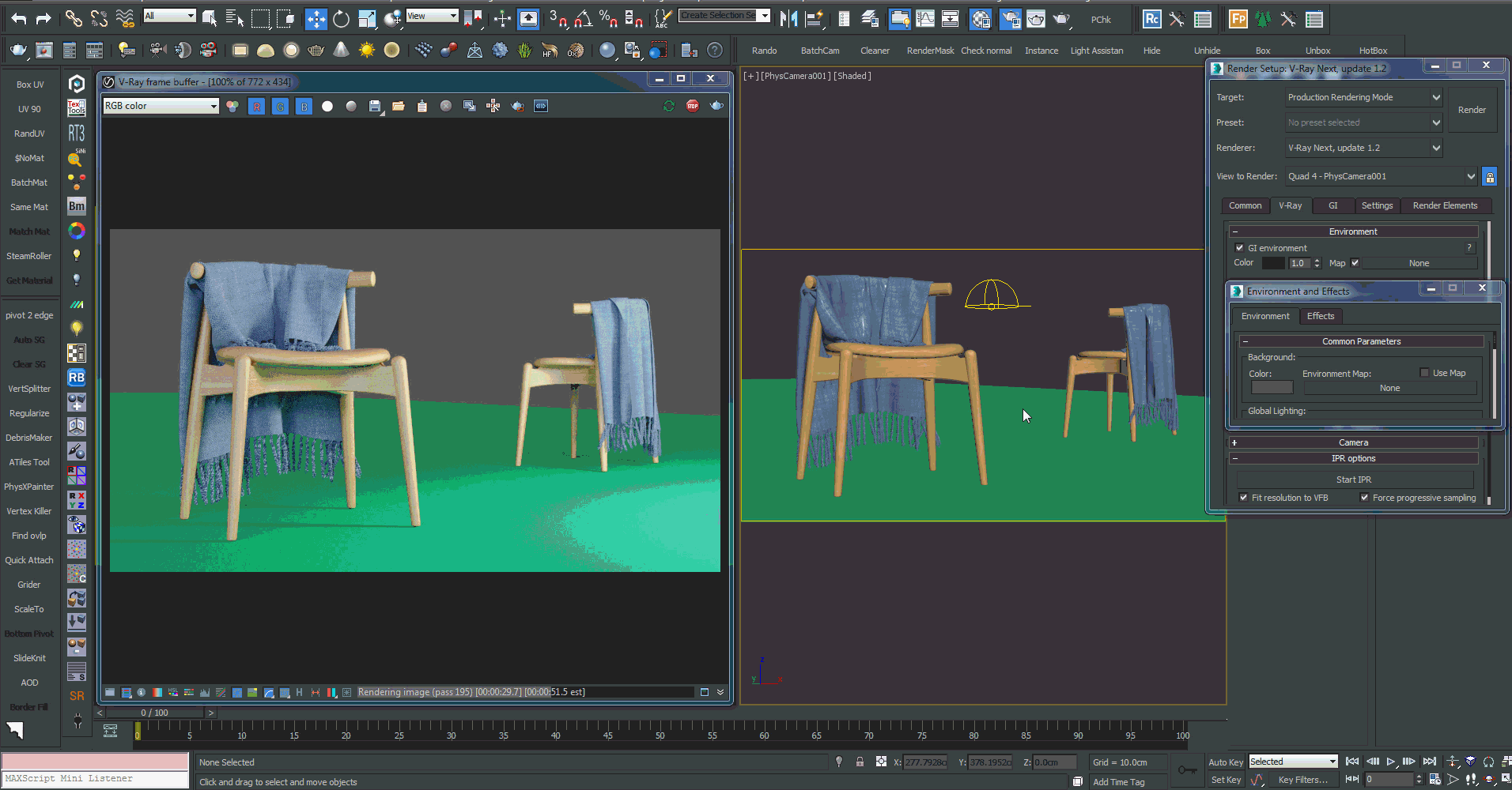 exclude object from reflection vray 3 rhino