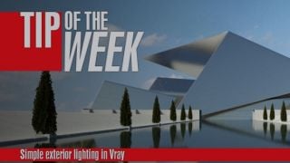 Simple exterior lighting in Vray