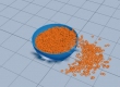 Filling dish with cereal using PFlow