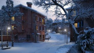 Making of Winter Scene