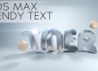 Bendy Bling Text in 3DS Max 2014