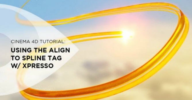 Using the Align to Spline Tag with Xpresso in Cinema 4D