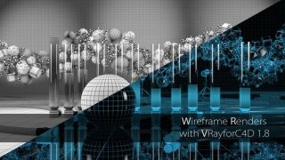 Wireframe Renders with VRayforC4D 1.8