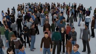 Creating crowd simulation in 3ds Max