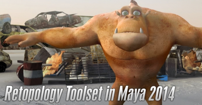The new Retopology toolset in Maya 2014 