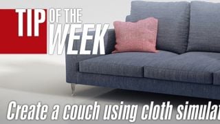 Tip of the Week. Create a couch using cloth simulation