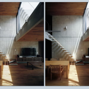 Render Vs. Photo Apollo Architecture, Foo House