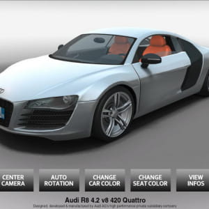 3D real time Audi R8 technical demo