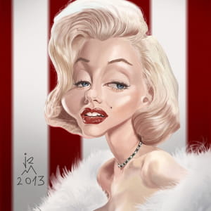 Marilyn Monroe Caricature