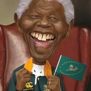 Mandela Caricature