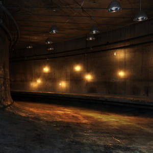 underground corridor - vognserup art musuem