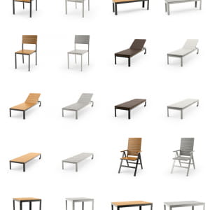 Free 3d models ikea falster outdoor furniture series