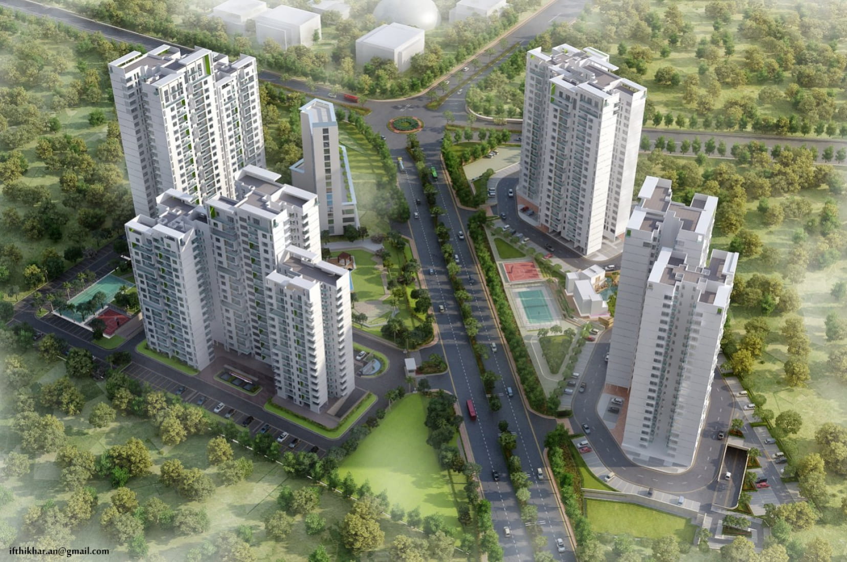 high-rise-apartments-aerial-views-3d-exterior