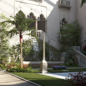 Museum courtyard