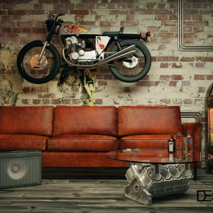 man's cave