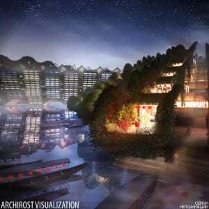 Sky Gardens, dragons and waves - our architect. visas. for the province of Shantou