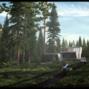 prefab forest house