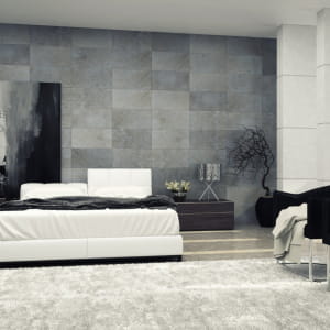 Black &amp; White Bedroom
