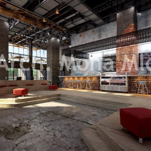 industrial cafe
