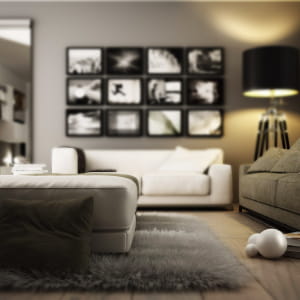 Warm living room