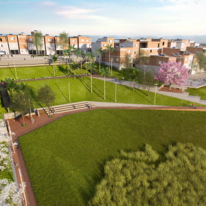 Project for an area of degraded slums in Sao Paulo, Brazil.