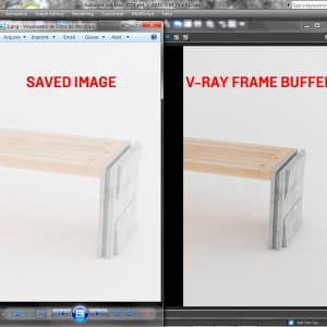Saved image different from rendered image