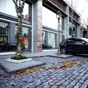 Modern shops