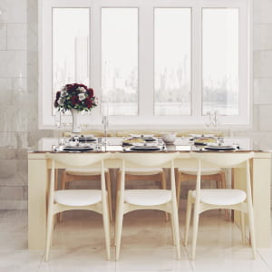 The dining room
