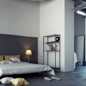 Bed room Yellow and black