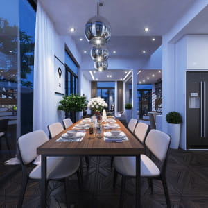 livingroom and kitchen