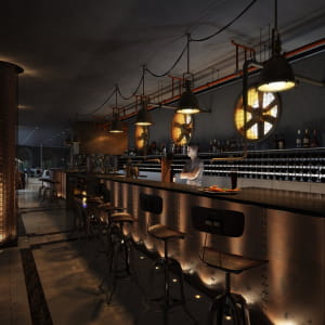 Steampunk restaurant