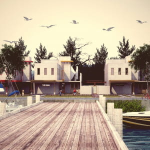 houses in lake