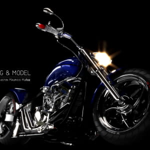 Only vray - motorcycle render test