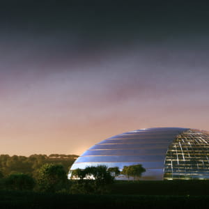 Exterior futuristic architecture  Inspired by National Grand Theatre Building
