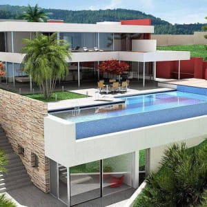 house in summer