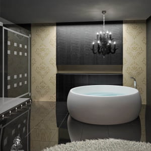 bathroom glamour
