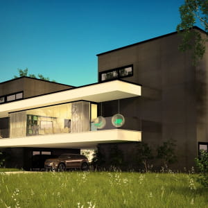 house in the mountain
