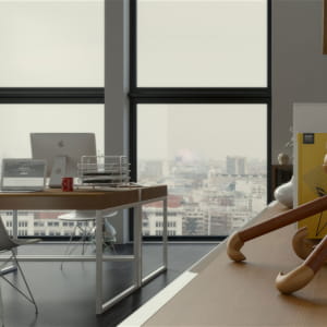 Interior visualization (Hanna Merger office)