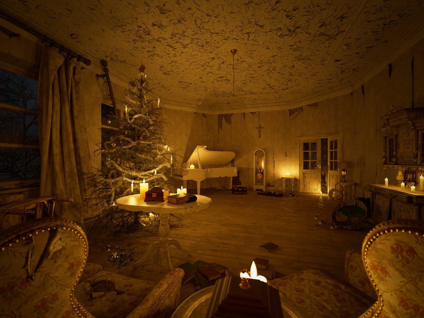 abandoned-christmas-room