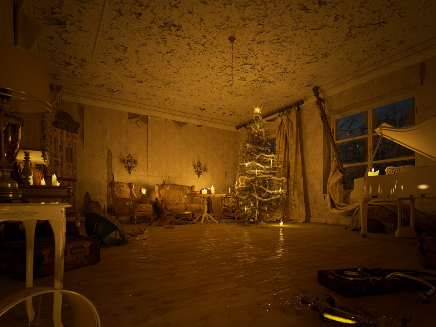 abandoned-christmas-room